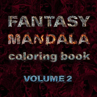 Fantasy Mandala Coloring Book, Volume 2 (Coil Binding)