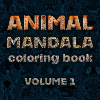 Animal Mandala Coloring Book, Volume 1 (Coil Binding)