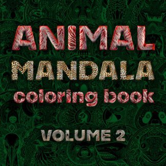 Animal Mandala Coloring Book, Volume 2 (Coil Binding)
