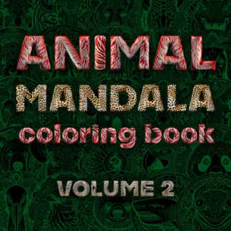Animal Mandala Coloring Book, Volume 2 (Coil Binding)